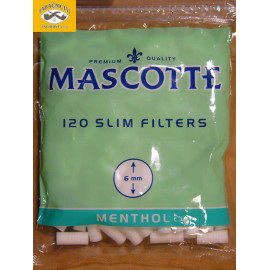 FILTRY MASCOTTE MENTHOL 6mm